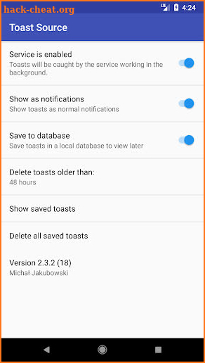 Toast Source screenshot