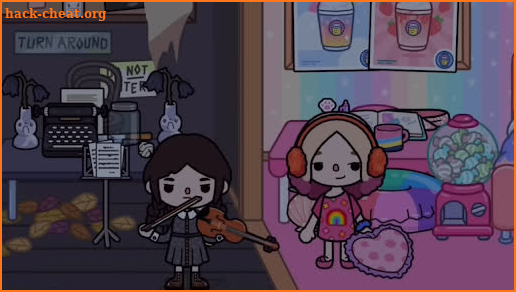 Toca Wednesday Addams Boca HD screenshot