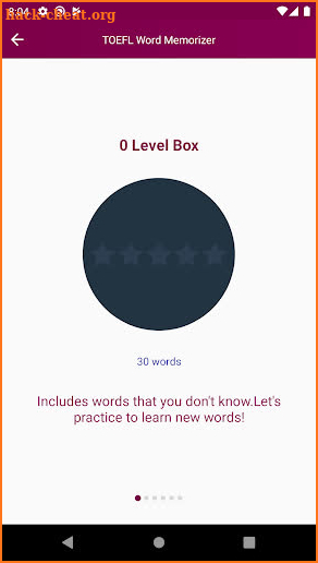 TOEFL Word Memorizer screenshot