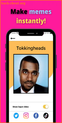 TokkingHeads Portrait Video screenshot