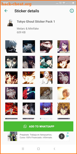 Tokyo - Ghoul Stickers for WhatsApp screenshot