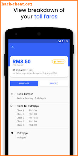 TollGuru - Malaysia Toll Calculator screenshot