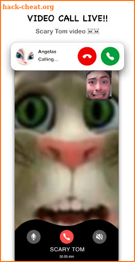 Tom Cat Scary talking Video Call + Chat screenshot