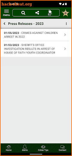 Tom Green County TX Sheriff screenshot