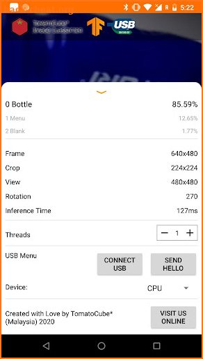 TomatoCube USB TF Classifier screenshot