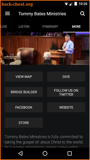 Tommy Bates Ministries screenshot