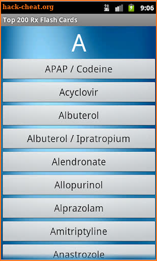 Top 200 Rx Drug Flash Cards screenshot