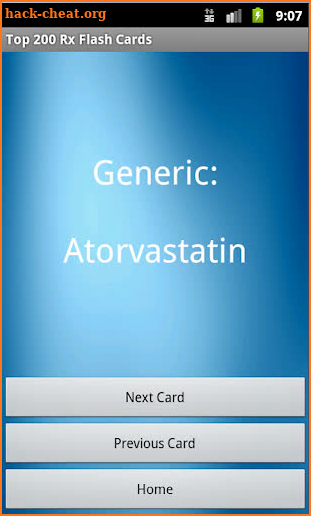 Top 200 Rx Drug Flash Cards screenshot