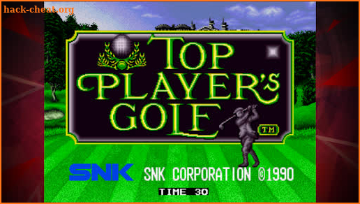 TOP PLAYER’S GOLF ACA NEOGEO screenshot