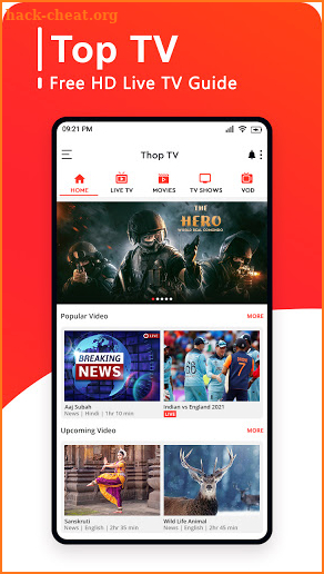 Top TV Guide - Free Live Cricket TV 2021 screenshot