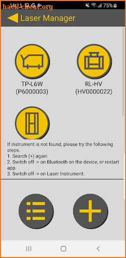 Topcon Laser Manager screenshot