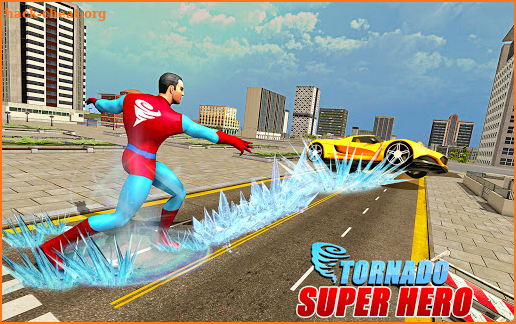 Tornado Ice Hero: Speed Hero Robot Games screenshot