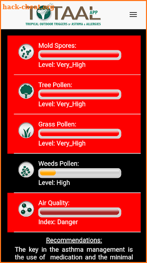 TOTAAL - Asthma and Allergies screenshot