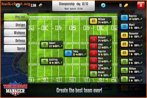 Touchdown Manager screenshot