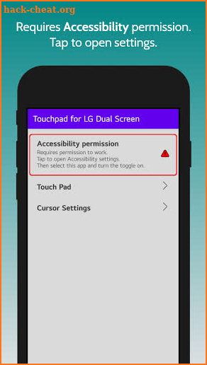 Touchpad for LG Dual Screen screenshot