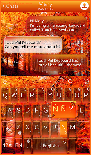 TouchPal Fall Keyboard Theme screenshot