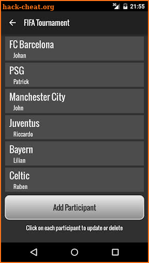 Tournament Manager screenshot