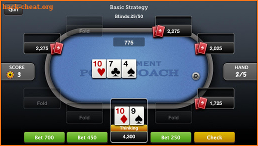 Tournament Poker Coach screenshot