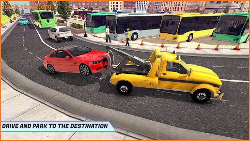 Tow Truck Car Transporter Driving And Parking screenshot