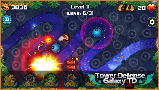 Tower Defense: Galaxy TD screenshot