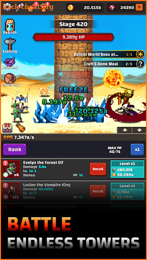 Tower Quest: Pixel Idle RPG screenshot