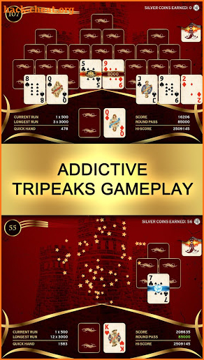 Towers TriPeaks: Classic Pyramid Solitaire screenshot