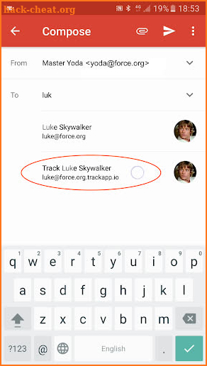 Track - Email Tracking screenshot