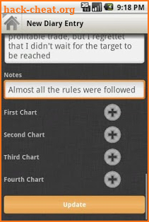 Trading Diary screenshot