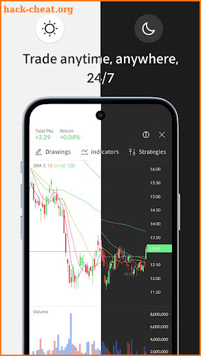 Trading Simulator: Alpha Chart screenshot