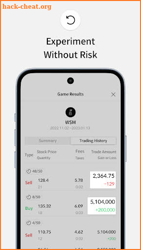 Trading Simulator: Alpha Chart screenshot