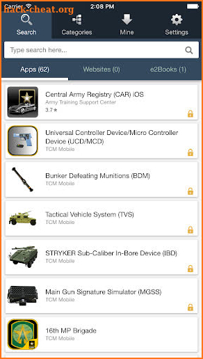 TRADOC App Gateway screenshot