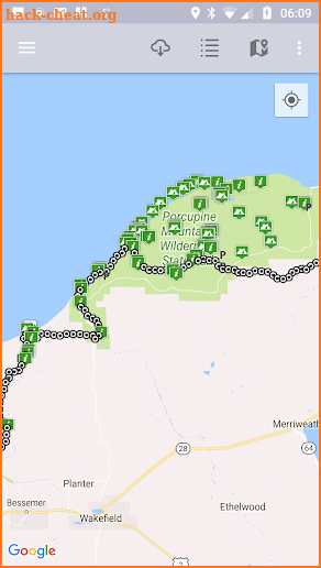 Trail points screenshot