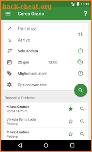 Train Timetable Italy PRO screenshot