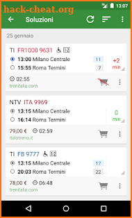 Train Timetable Italy PRO screenshot