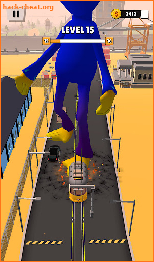 Tram Rush: Blue Monster 3D screenshot