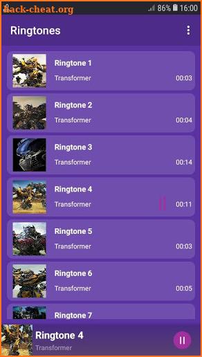 Transformer - RINGTONES and WALLPAPERS screenshot