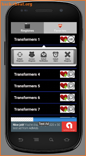 Transformers Ringtones screenshot