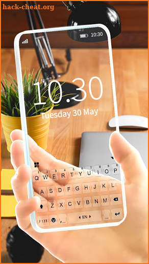 Transparent Business Keyboard Background screenshot