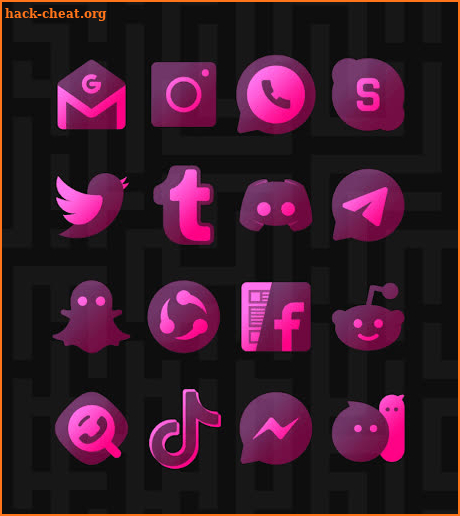 Transparent Pink - Icon Pack screenshot