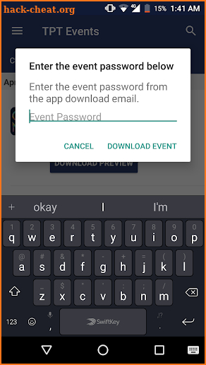 TransPerfect Events screenshot