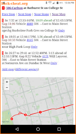 TransSee - Real time transit predictions screenshot