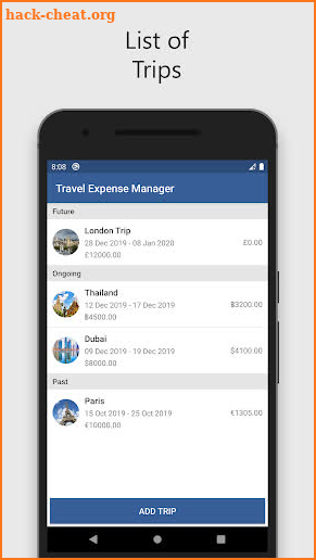 Travel Expense Manager screenshot