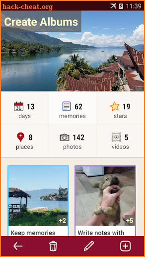 Travelness - Travel diary and holiday photo albums screenshot