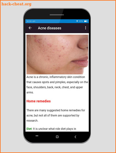 Treatment for all diseases screenshot