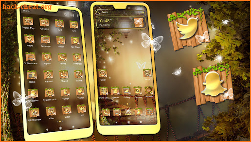 Tree Lamps Theme screenshot