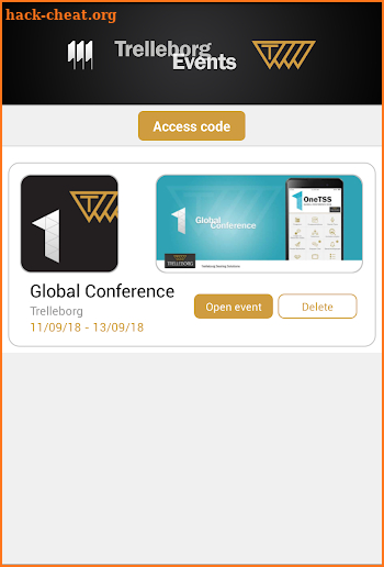Trelleborg Events screenshot