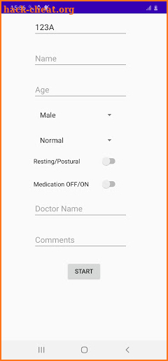 Tremor Measurement screenshot