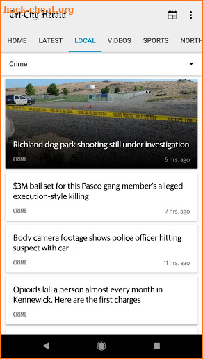 Tri-City Herald: WA state news screenshot