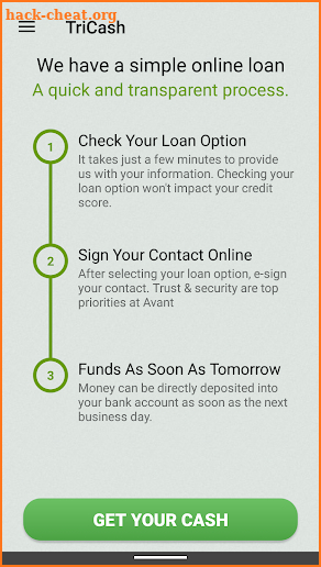 TriCash - cash advance USA screenshot