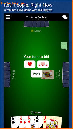 Trickster Euchre screenshot